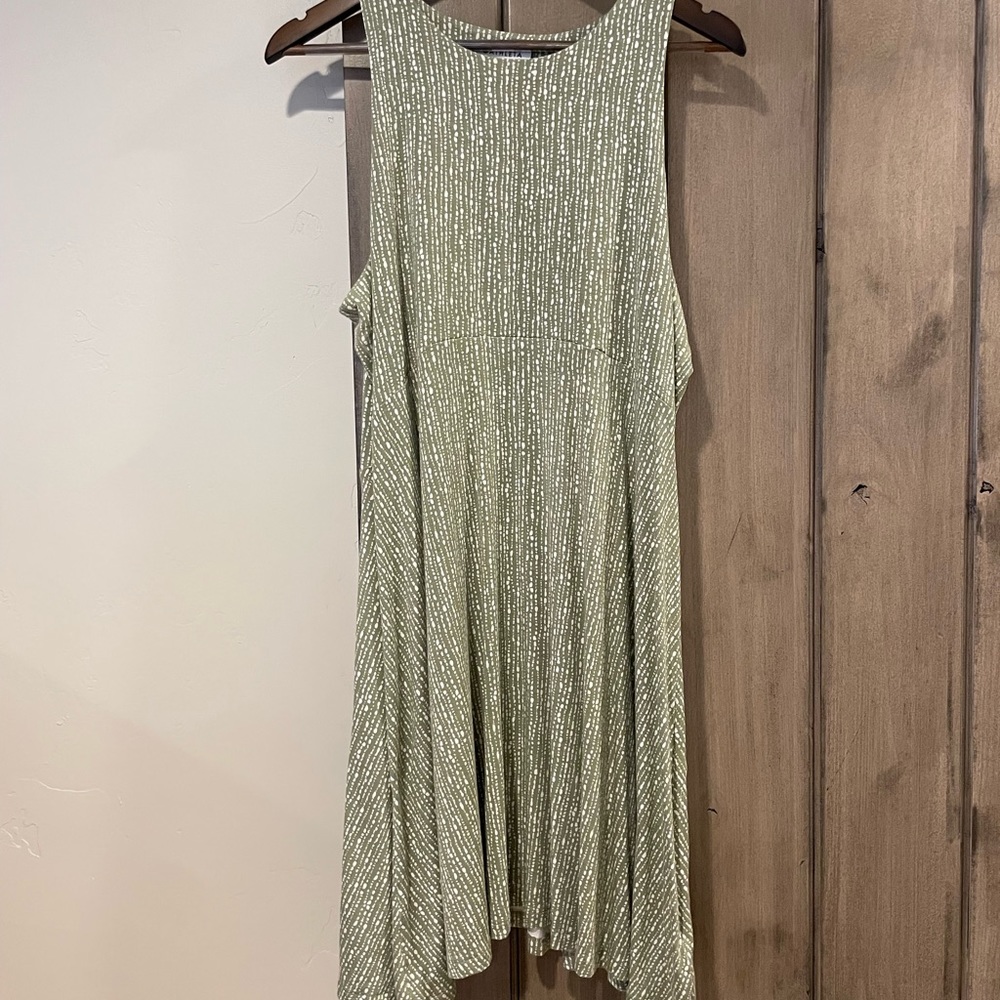 Athleta Santorini Thera Printed Dress Womens 
Pistachio Sleeveless 
Size: XL